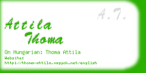 attila thoma business card